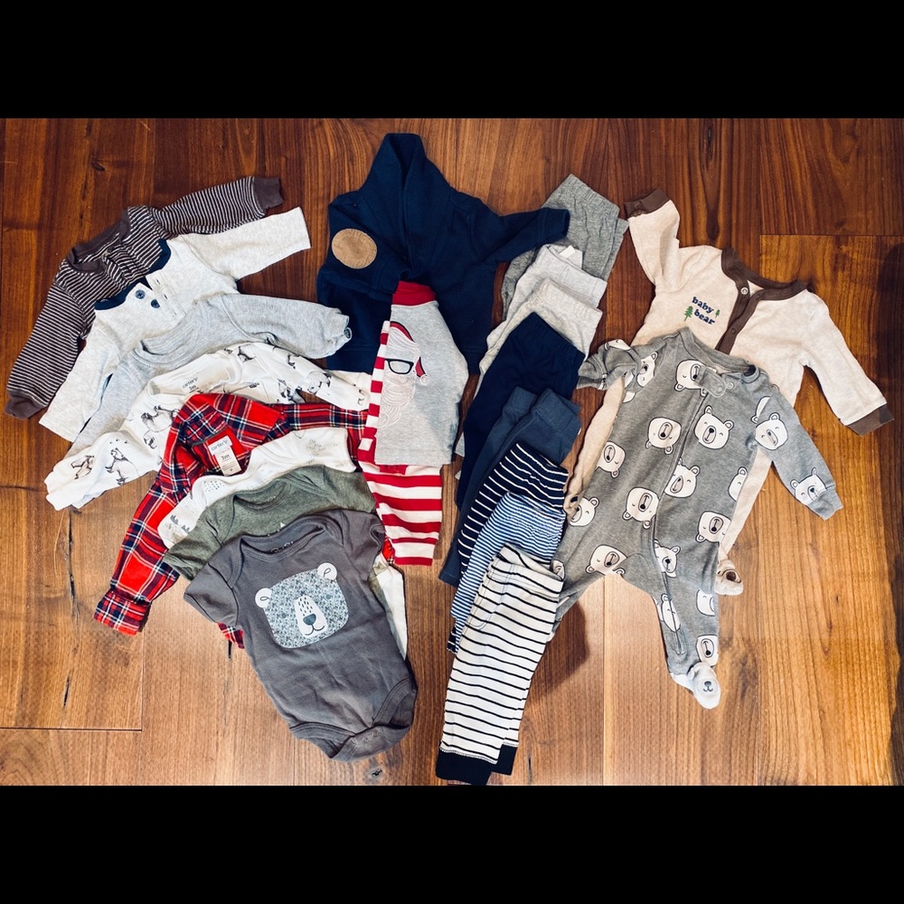 baby boy 20 pc clothing lot winter 3 months 🐻